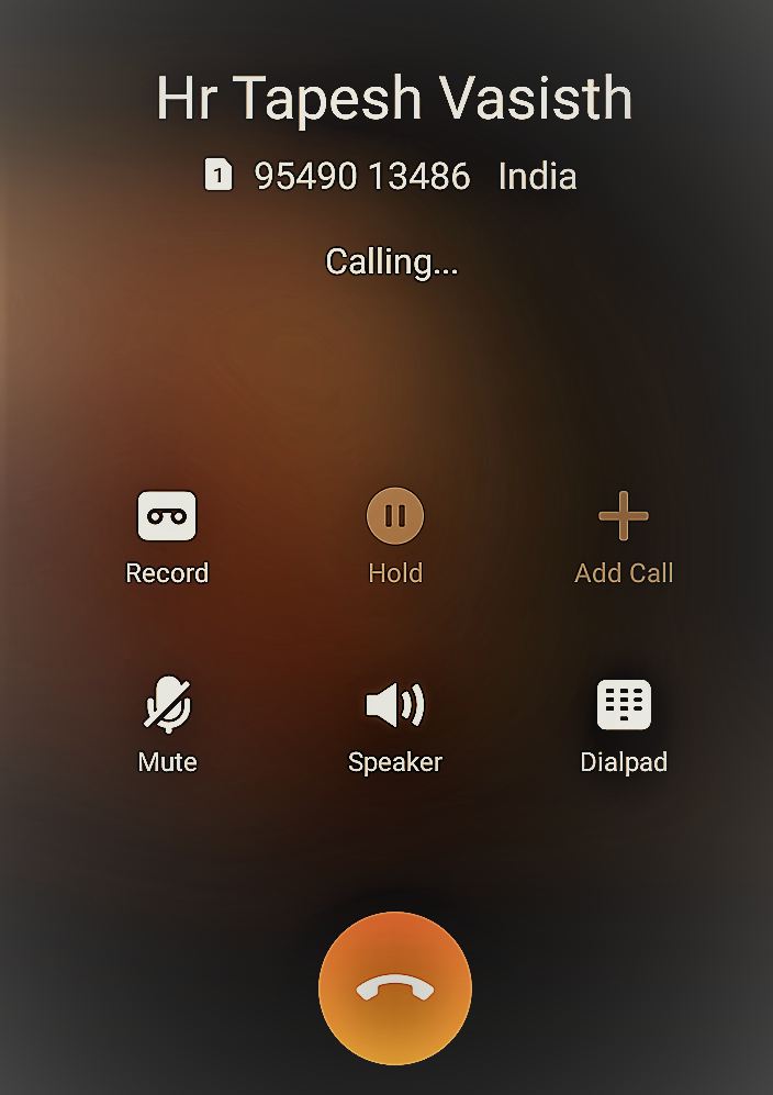 Call To Tapesh Vasisth